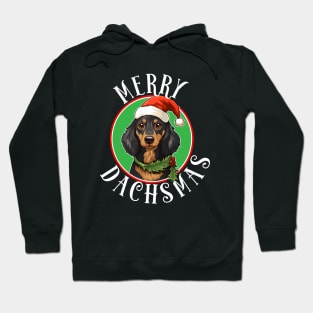 Merry Dachmas - Funny Dachshund Christmas Hoodie